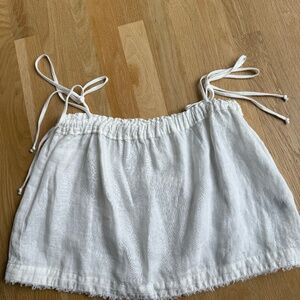 Bella Dahl  White Linen Top